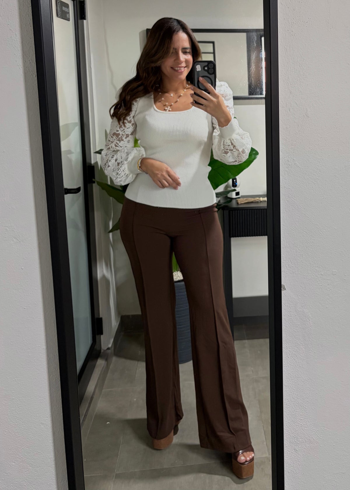 Lace Sleeve Top