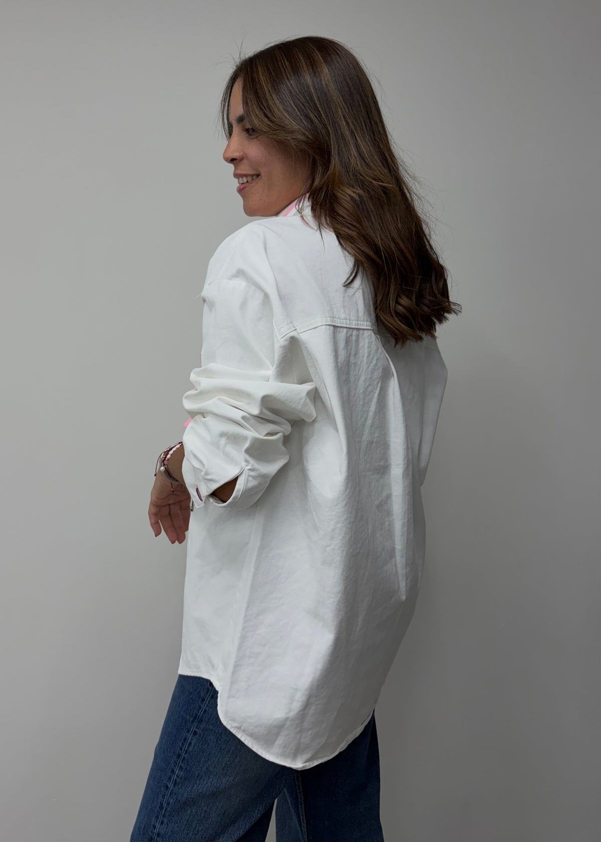 White Denim Shirt