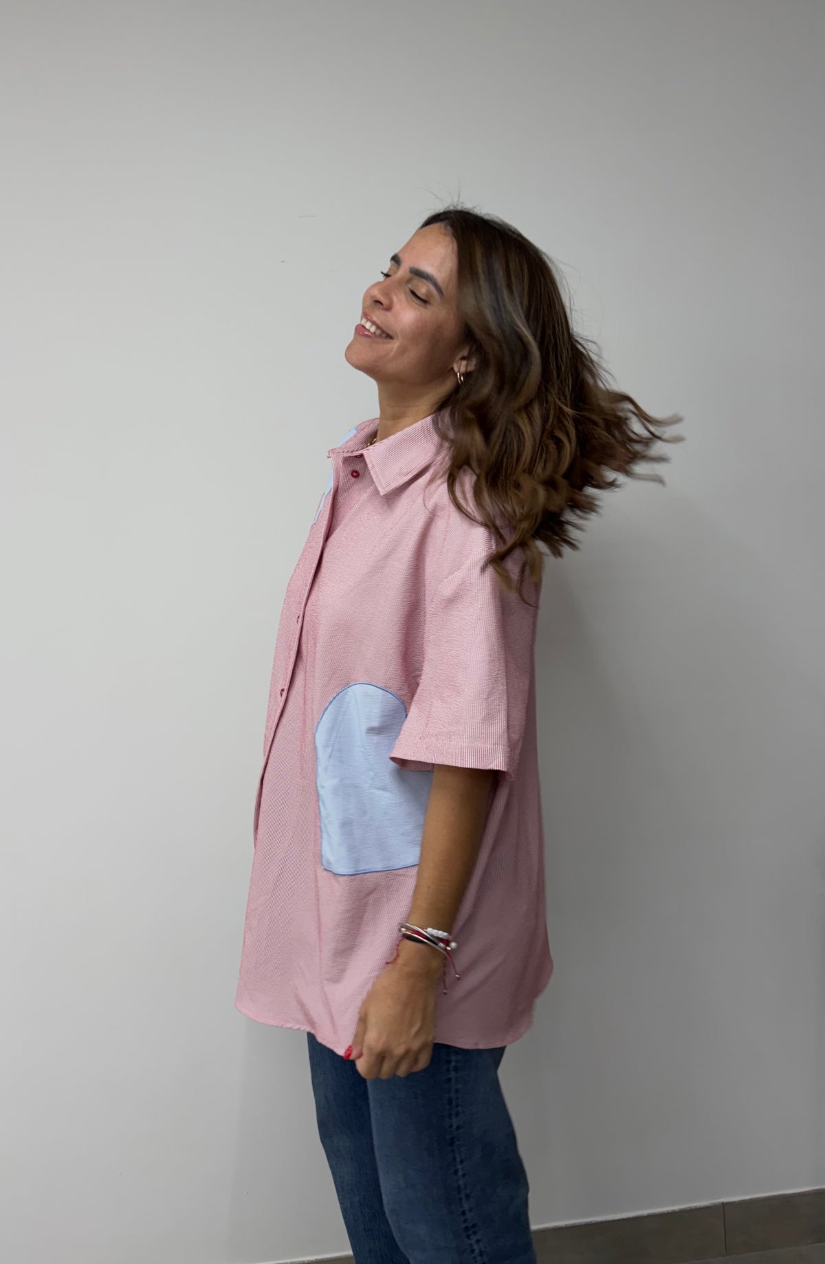 Oversized Button down Top
