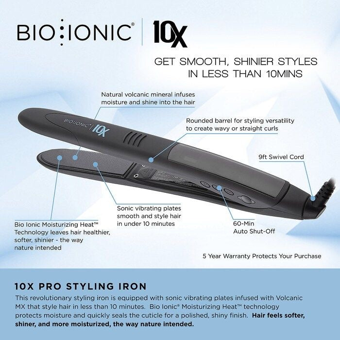 BIO IONIC 10X pro styling iron