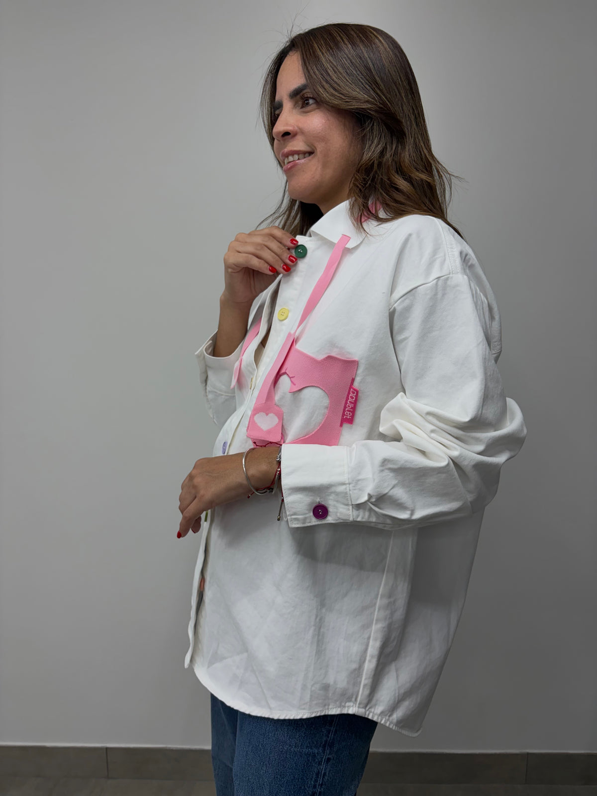 White Denim Shirt