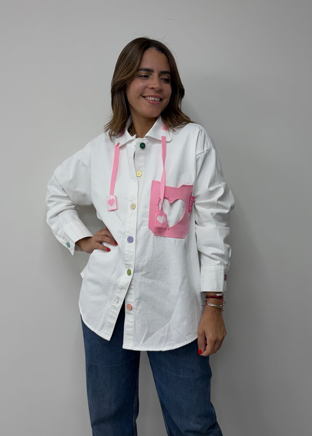 White Denim Shirt
